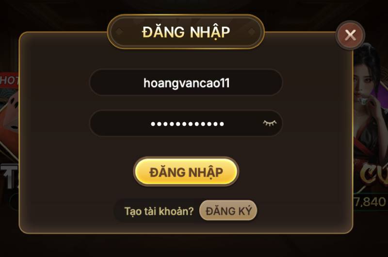 Hướng Dẫn Chi Tiết Cách Đăng Nhập KClub Bảo Mật, Vào Ngay 3 Điền thông tin tài khoản