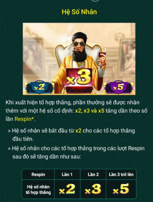 Luật Chơi Nổ Hũ Kẻ Độc Tài Kclub Từ A Đến Z 3 Hệ số nhân (multiplier)