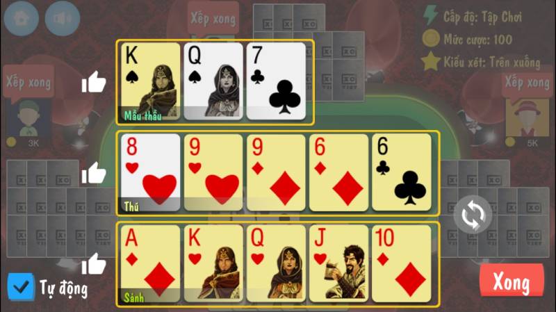 Mẹo Xếp Bài Mậu Binh Kclub Đỉnh Cao Từng Chi Tinh Tế 2 Nhận diện giá trị bộ bài trước khi xếp