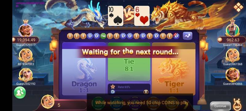 Hướng Dẫn Chơi Rồng Hổ Online Chi Tiết Cho Người Mới 3 Quy trình một ván Rồng Hổ