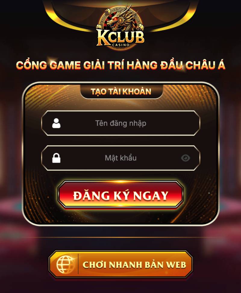 Hướng Dẫn Chi Tiết Cách Đăng Nhập KClub Bảo Mật, Vào Ngay 2 Truy cập trang đăng ký