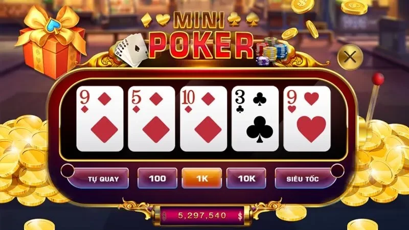Mini Poker Có Dễ Chơi Không? Góc Nhìn Thực Tế Nhất 4 Vì sao người chơi mới thường cảm thấy Mini Poker dễ?